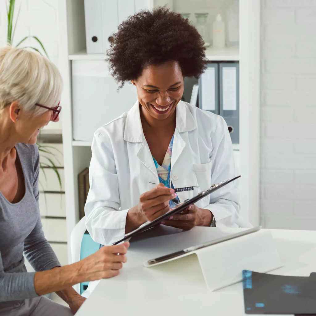 Internal medicine practice billing system dashboard on screen