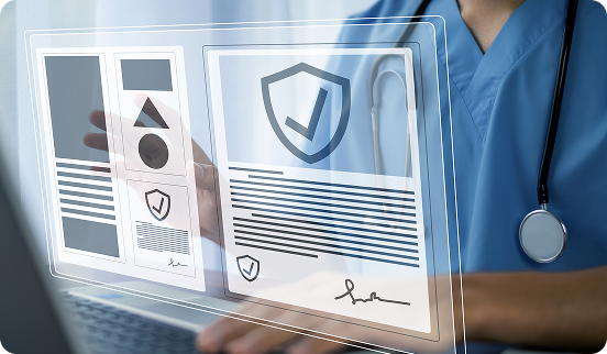 Digital overlay of verified credential documents